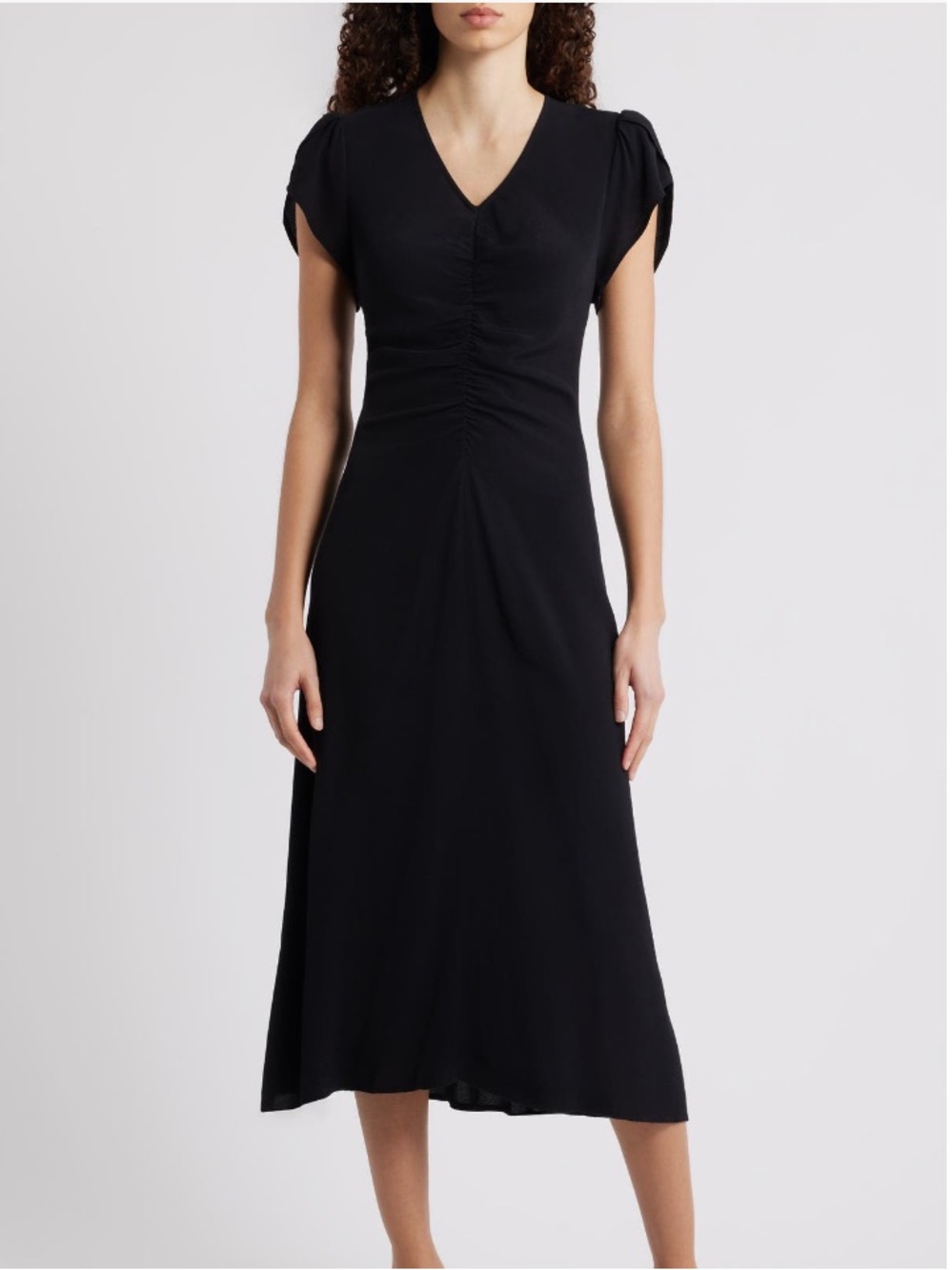 Caslon Ruched Midi Dress